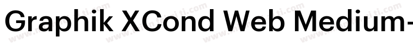 Graphik XCond Web Medium字体转换